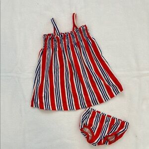 Hanna Andersson Striped Baby Dress Set 18-24 months